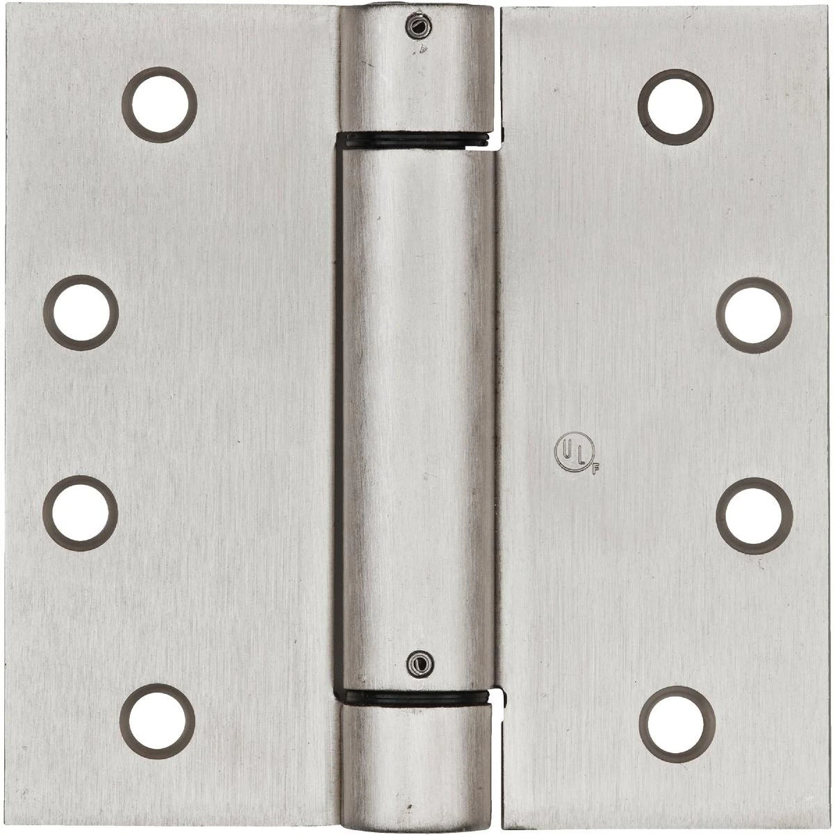 4 In. Satin Nickel Square Spring Door Hinge