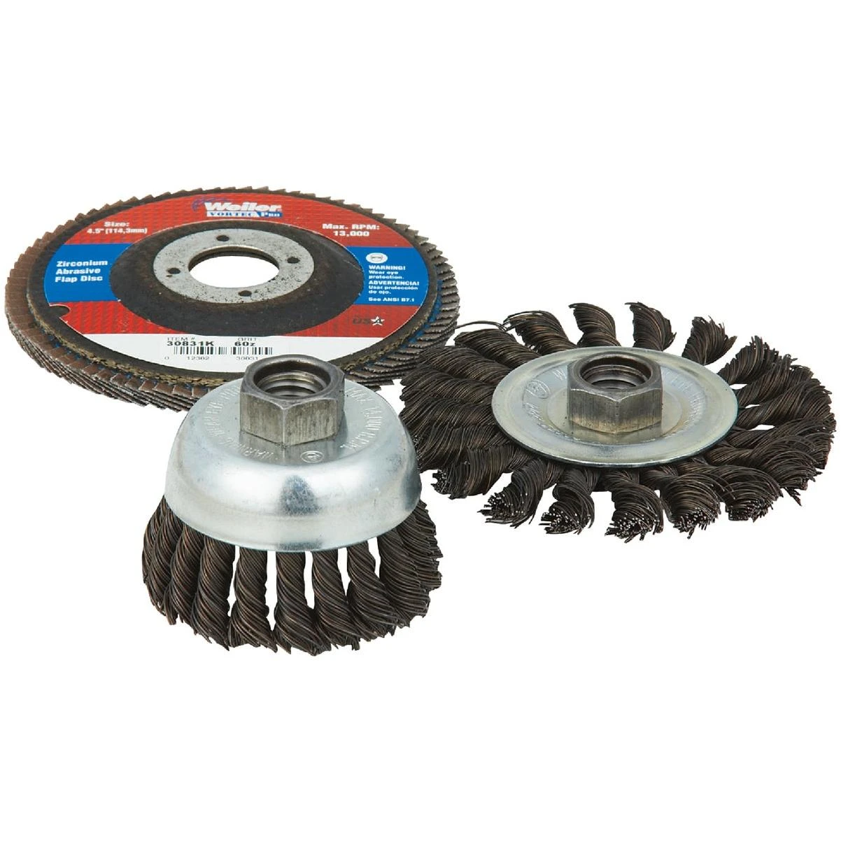 Vortec 3 Pcs Angle Grinder Abrasive Set