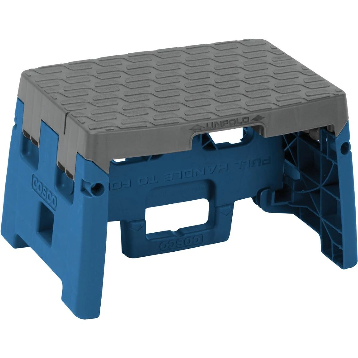 1-step Blue Folding Step Stool