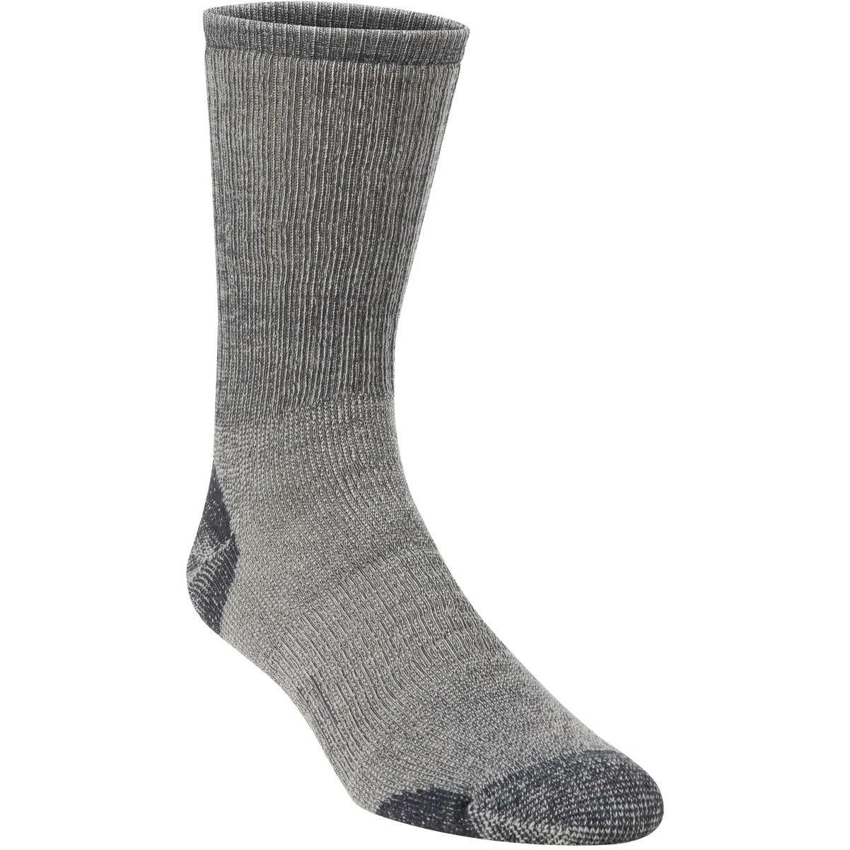 Men's Large Charcoal Medium Weight Hiking Crew Sock