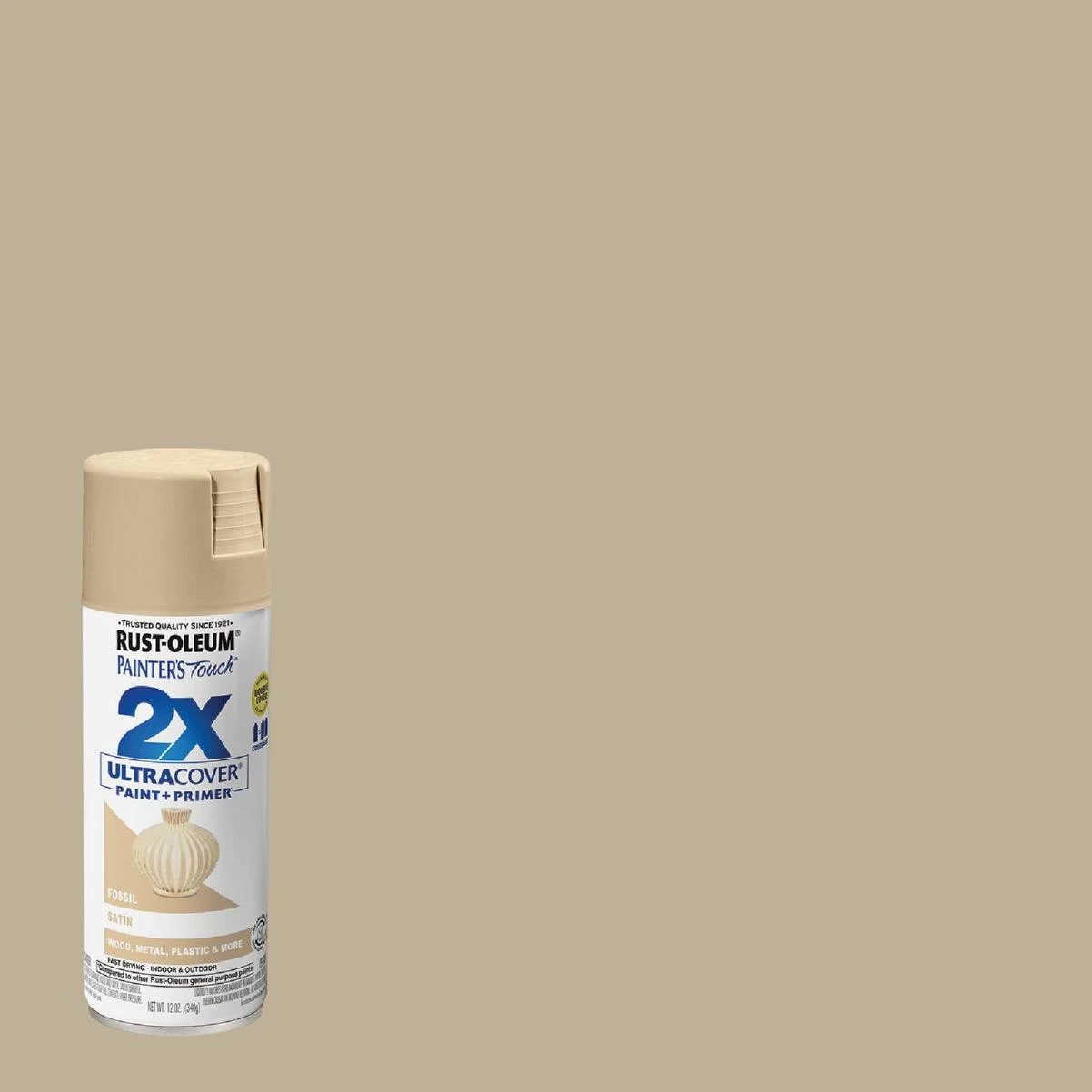 Painter's Touch 2x Satin Spray Paint 12 Oz – Fossil