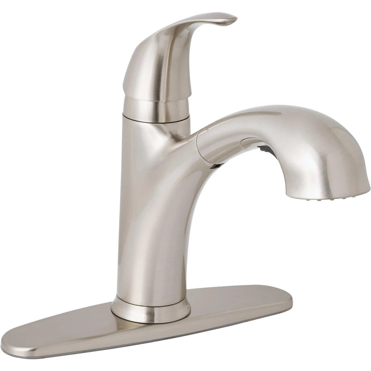 1-handle Lever Pull-out Kitchen Faucet, Brushed Nickel