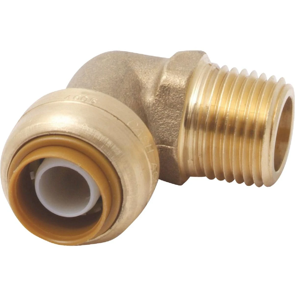 3/4 In. X 3/4 In. 90-deg Push-to-connect Mnpt Brass Elbow (1/4 Bend)