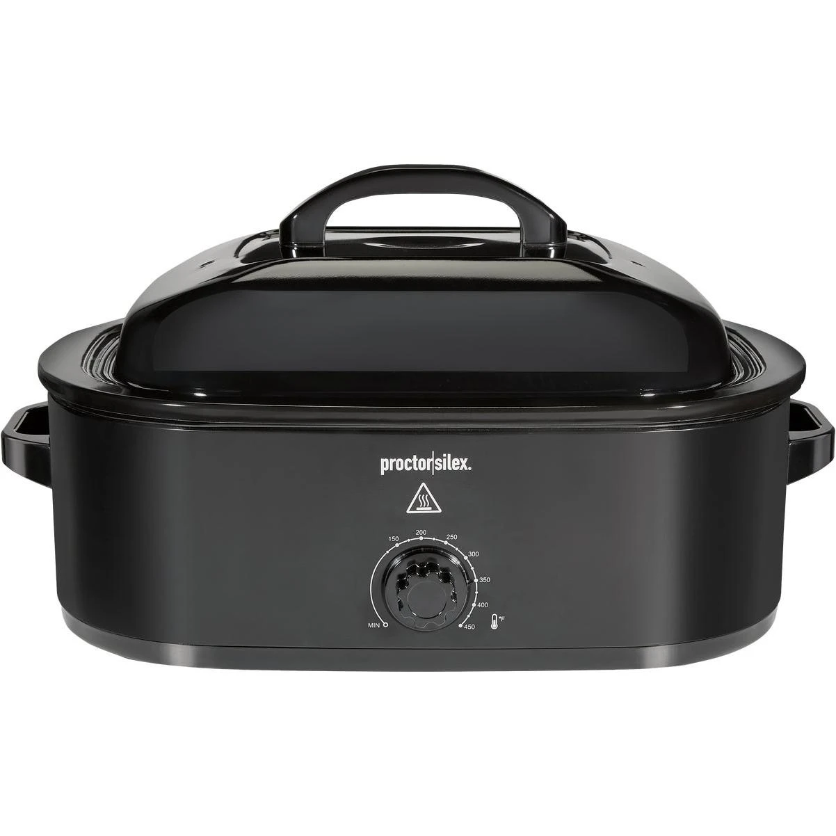 18 Qt. Black Electric Roaster With Self Basting Lid