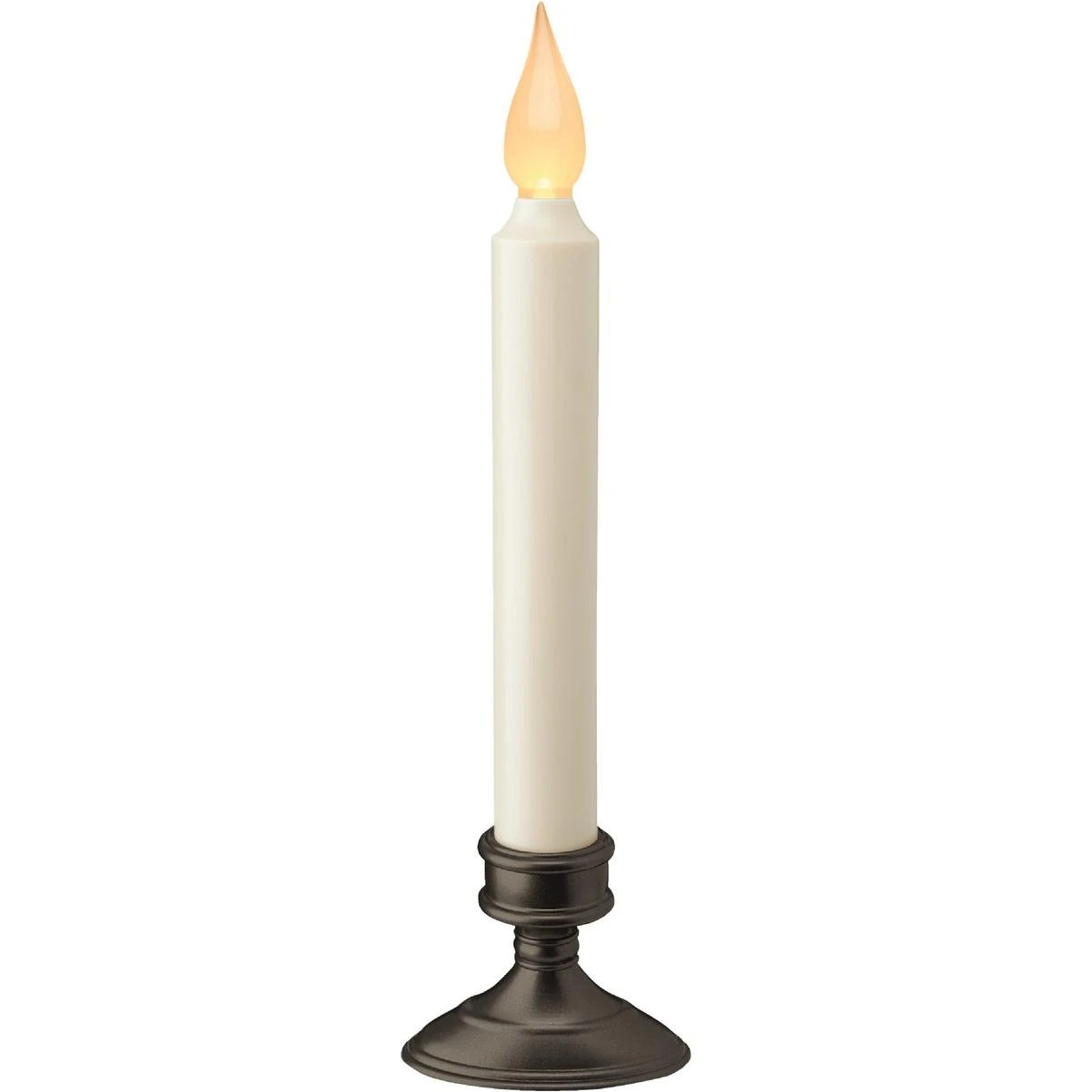 3.5 In. W. X 9.75 In. H. X 1.6 In. D. Aged Bronze Led Dusk To Dawn Battery Operated Candle