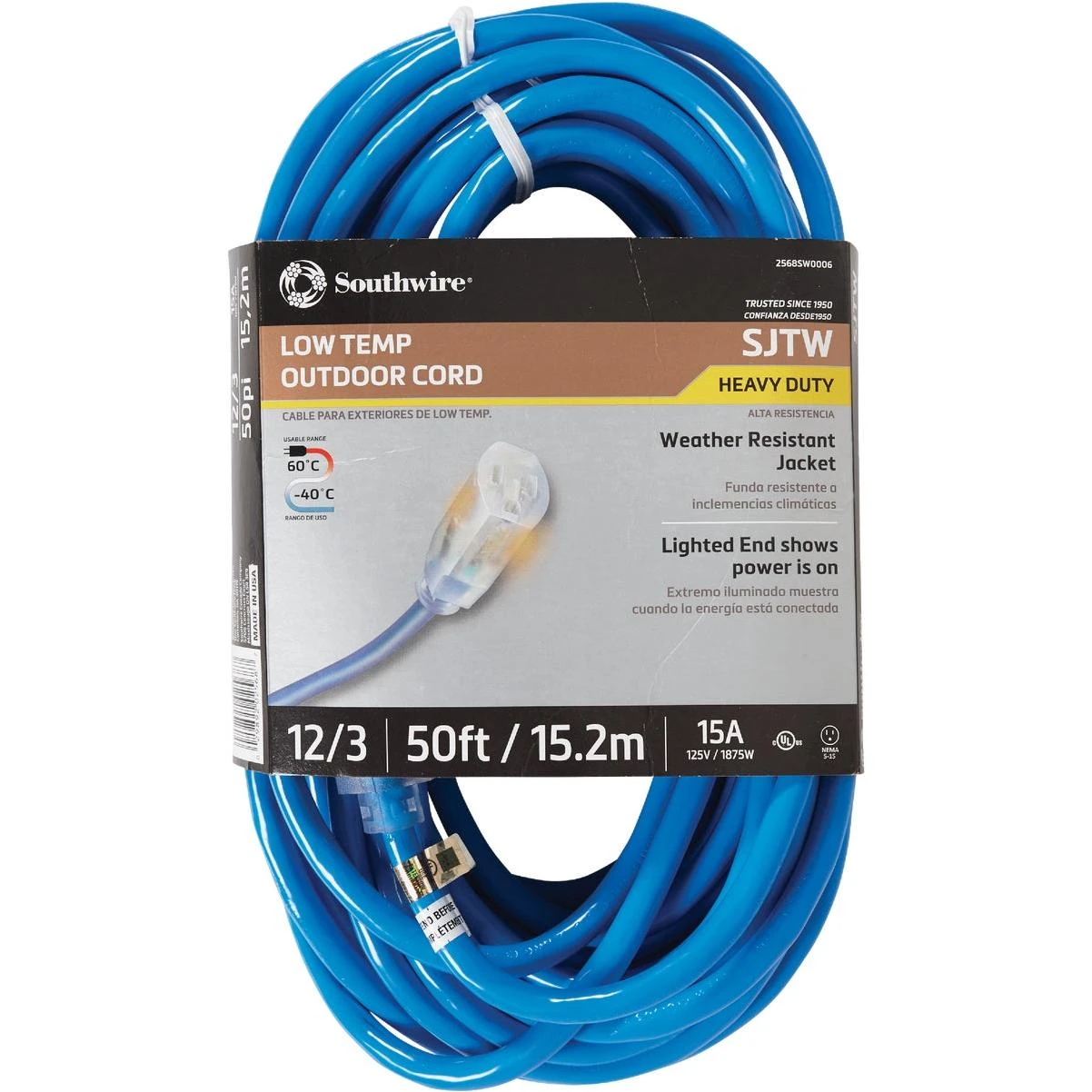 Coldflex 50 Ft. 12/3 Cold Weather Extension Cord