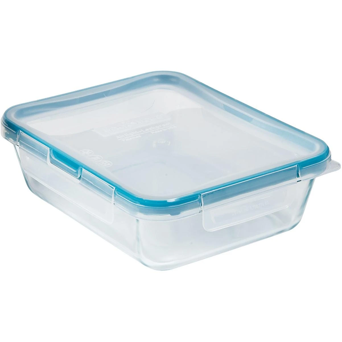 Total Solution 6-cup Rectangle Pyrex Glass Storage Container With Lid