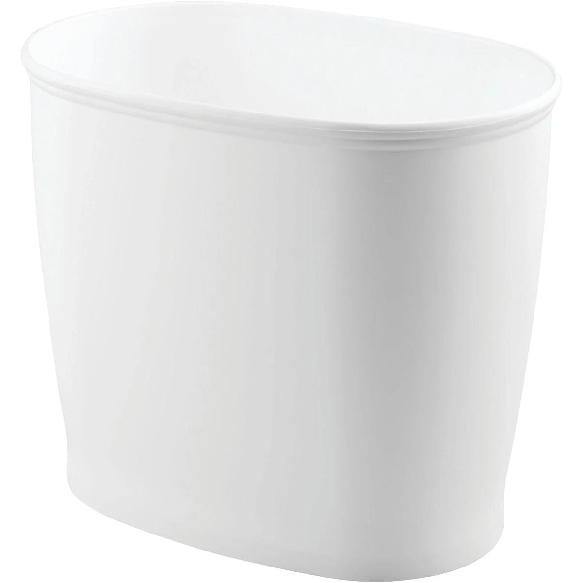 Kent 2 Gal. White Oval Wastebasket