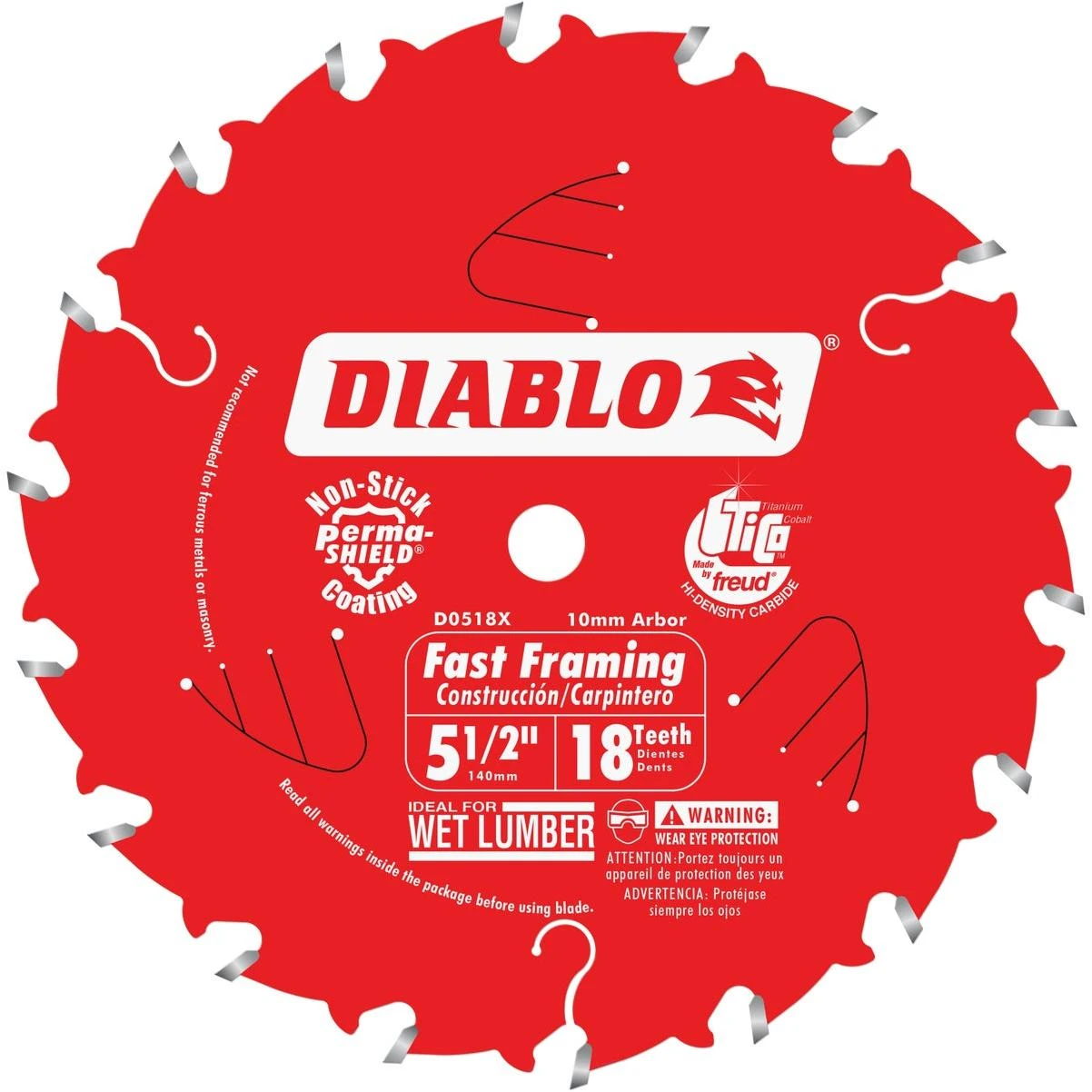 5-1/2 In. 18-tooth Fast Framing Circular Saw Blade