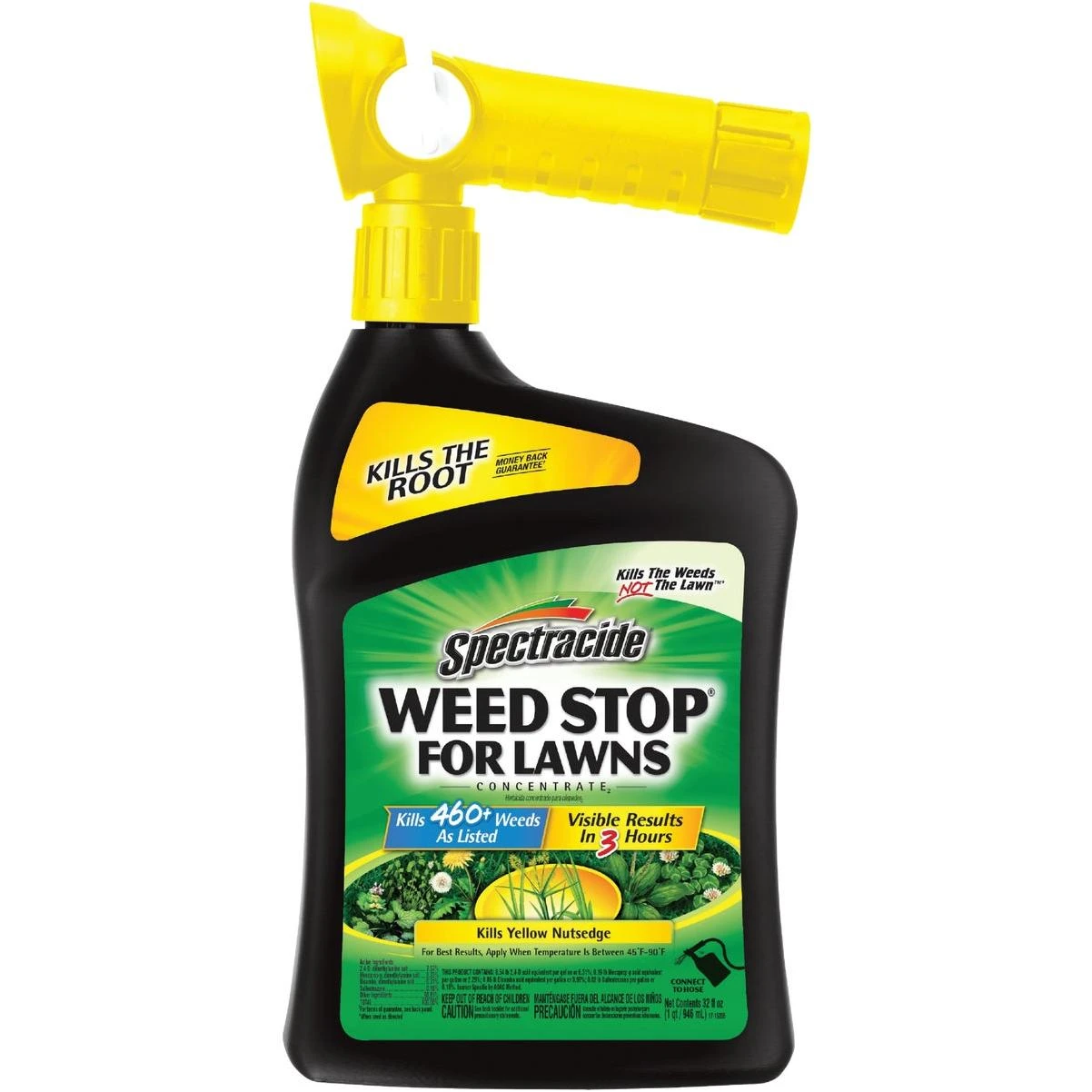 Weed Stop For Lawns 32 Oz. Concentrate Ready To Spray Hose End Weed Killer