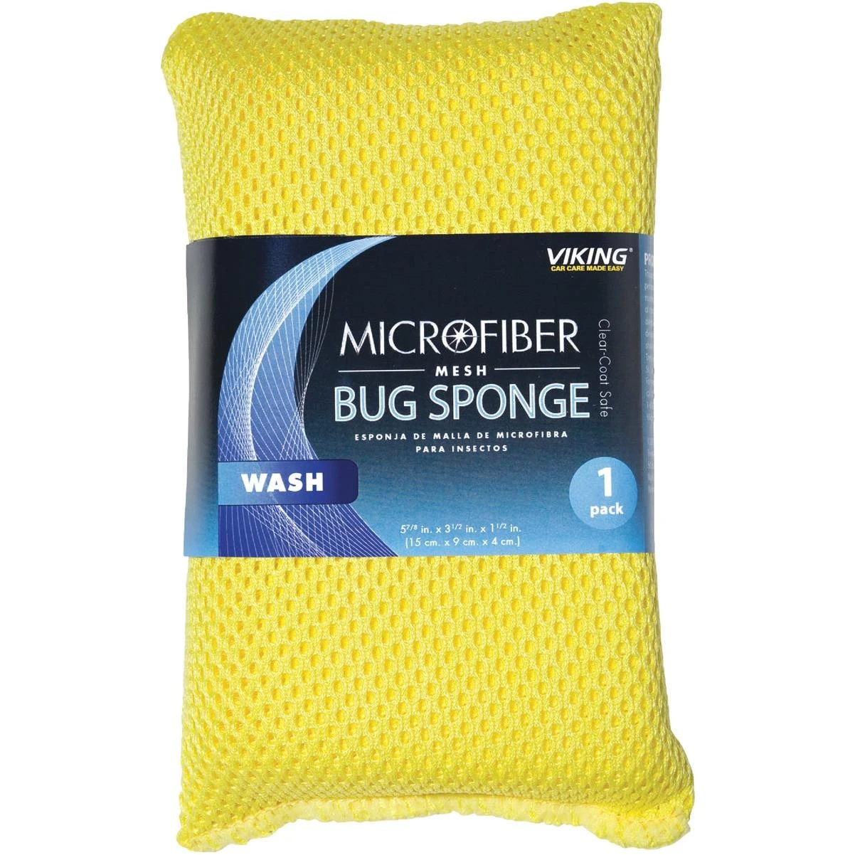 3-1/2 In. W X 6 In. L X 1-1/2 In. W Microfiber Mesh Car Wash Sponge