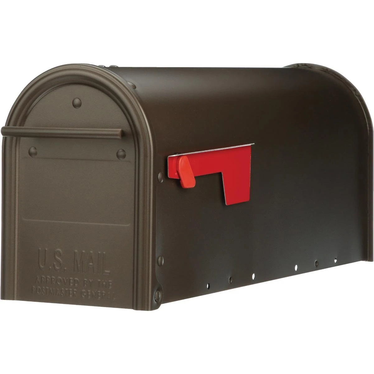 Franklin Venetian Bronze Steel Rural Post Mount Mailbox