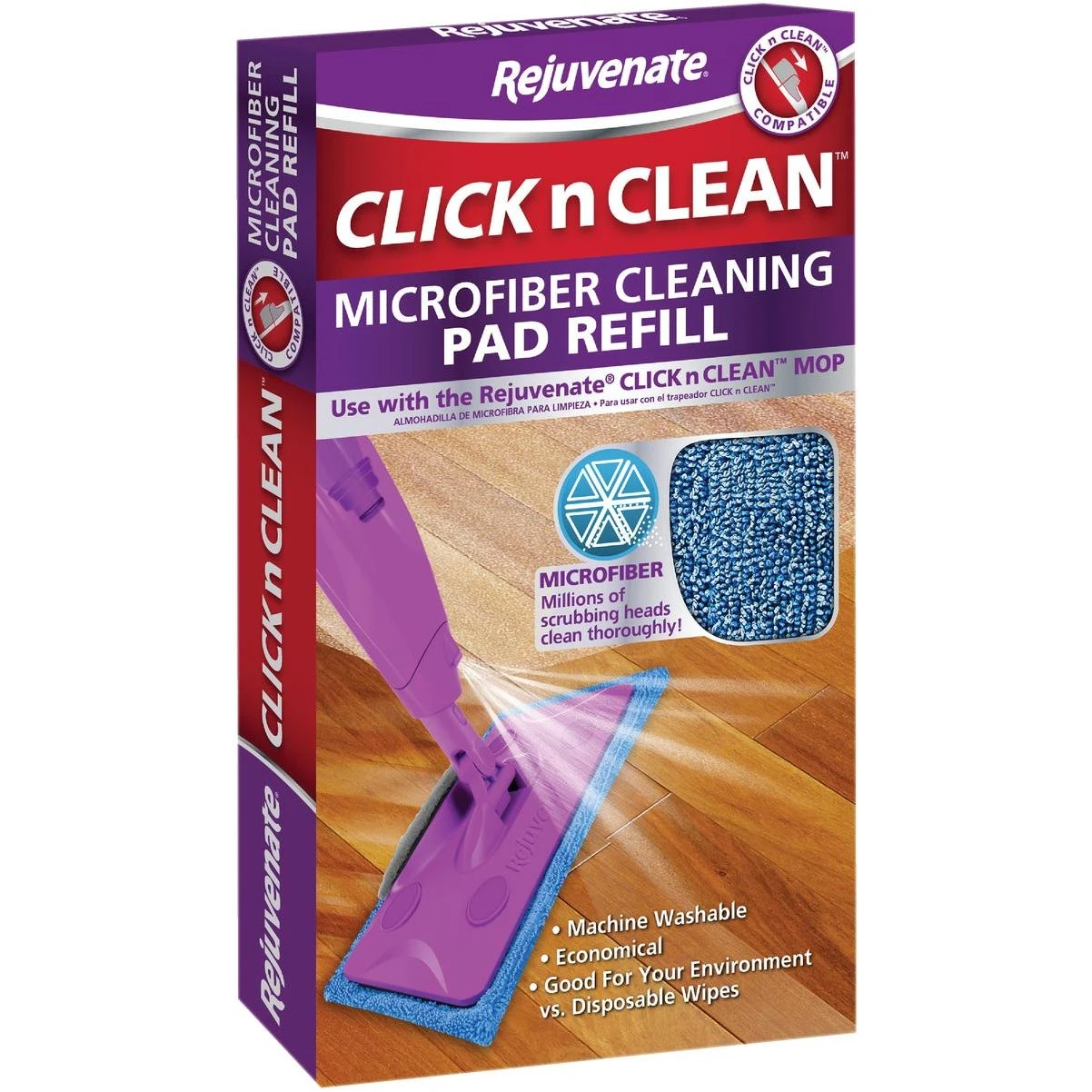 Click N Clean 9 In. Microfiber Cleaning Pad