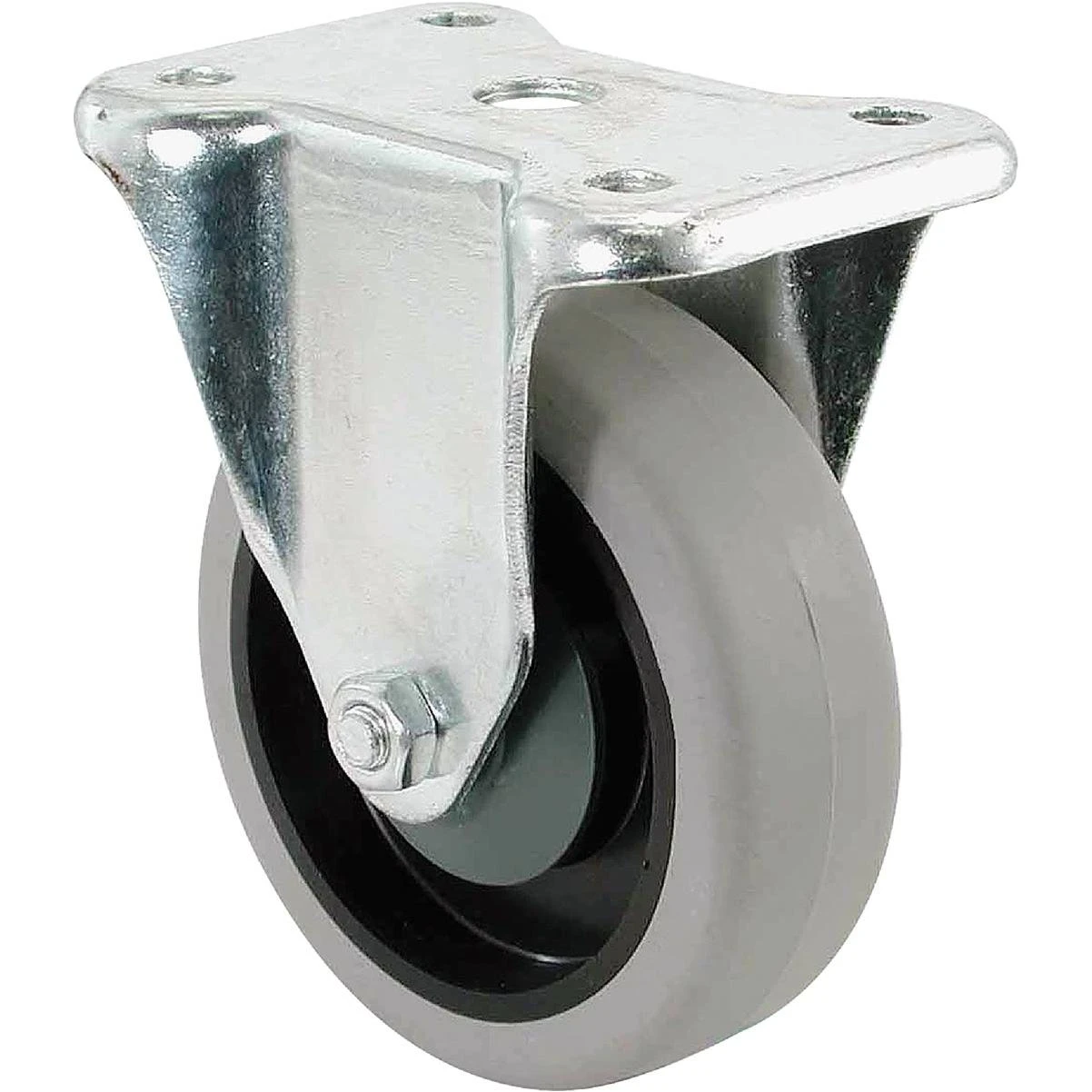 4 In. Thermoplastic Rigid Plate Caster