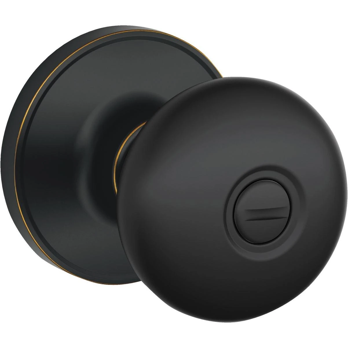 Stratus Aged Bronze Privacy Door Knob