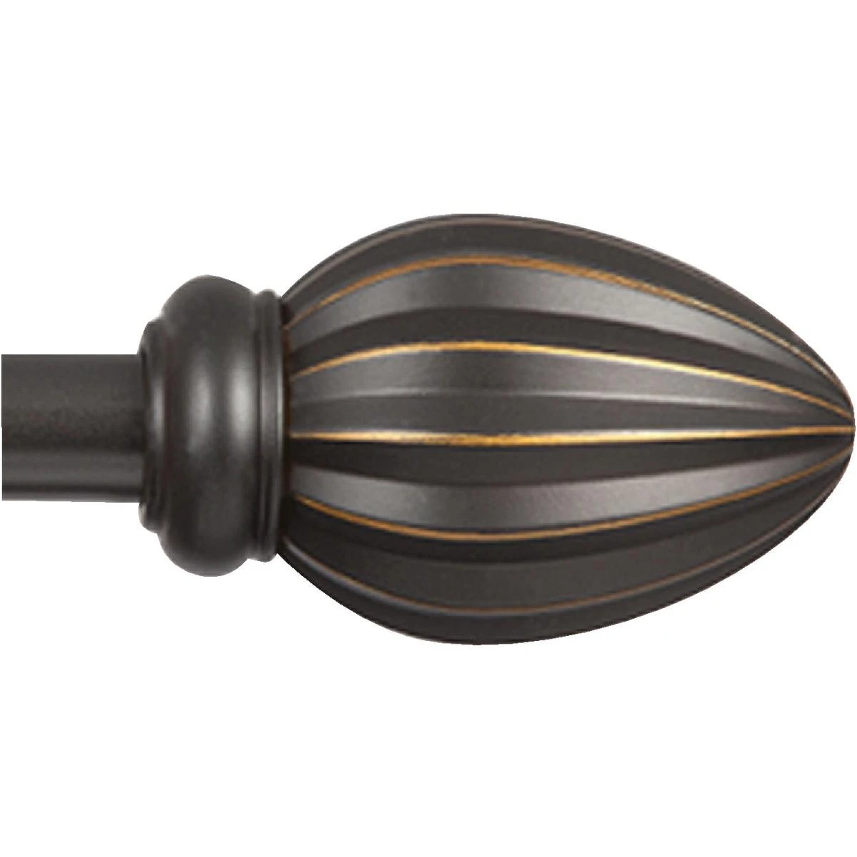 Fast Fit Bailey 66 In. To 120 In. 5/8 In. Oil Rubbed Bronze Curtain Rod