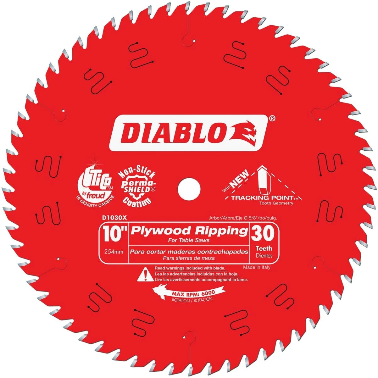 10 In. 30-tooth Plywood Ripping Circular Saw Blade
