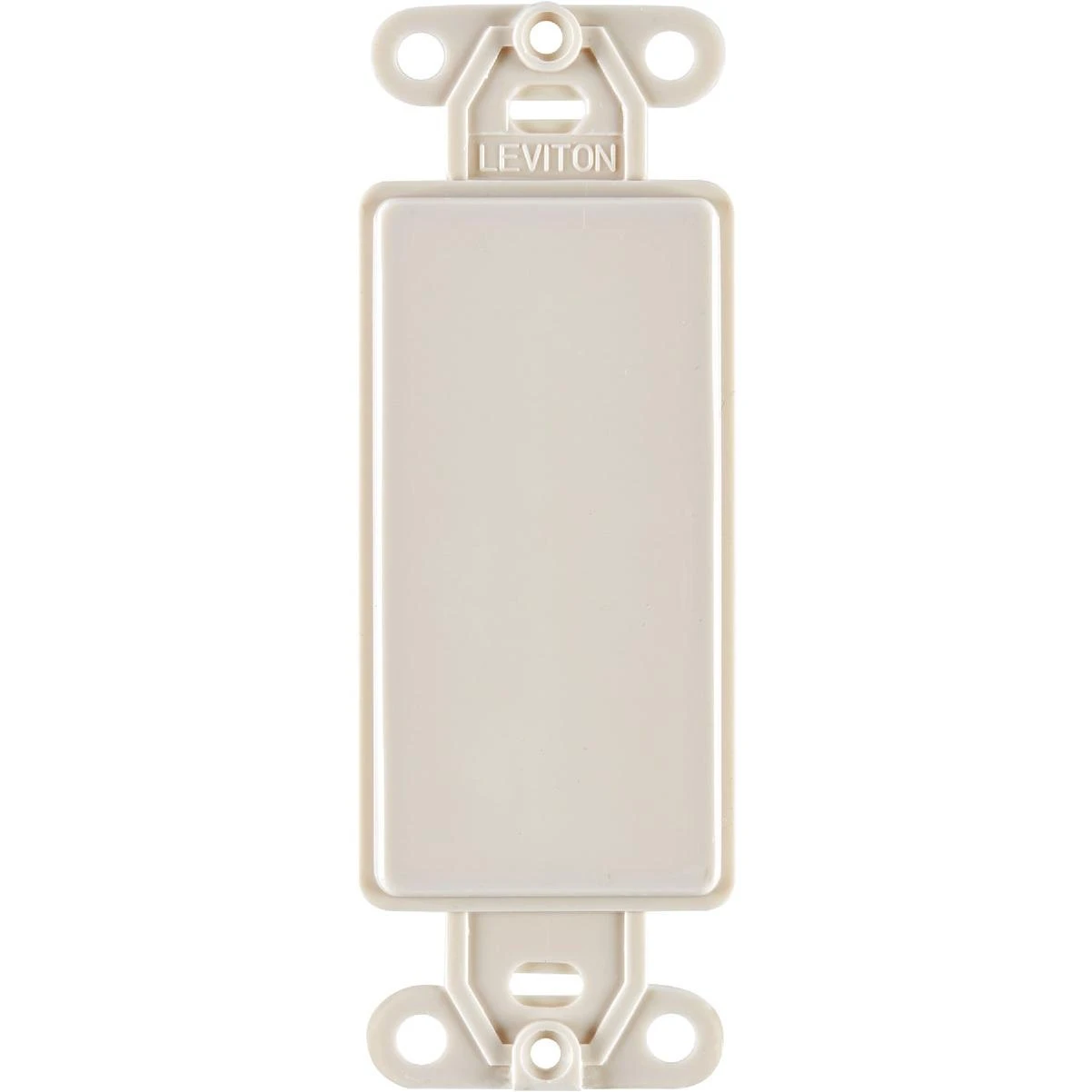 Decora Quickport Light Almond Blank Wall Plate Insert