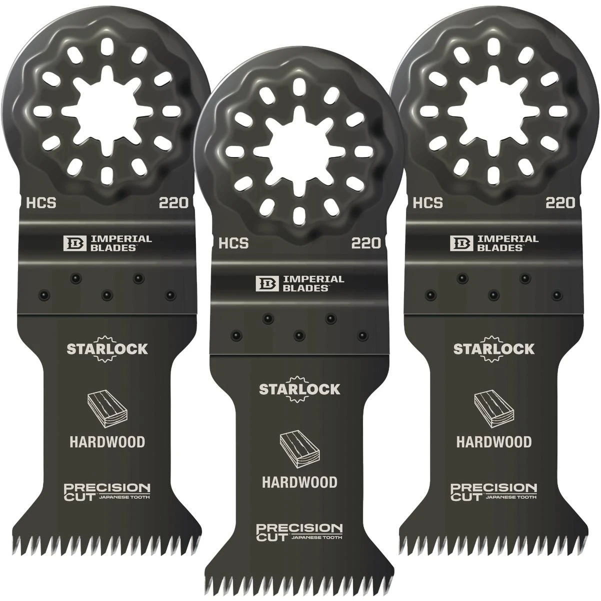 Starlock 1-3/8 In. 14 Tpi Precision Wood Oscillating Blade (3-pack)