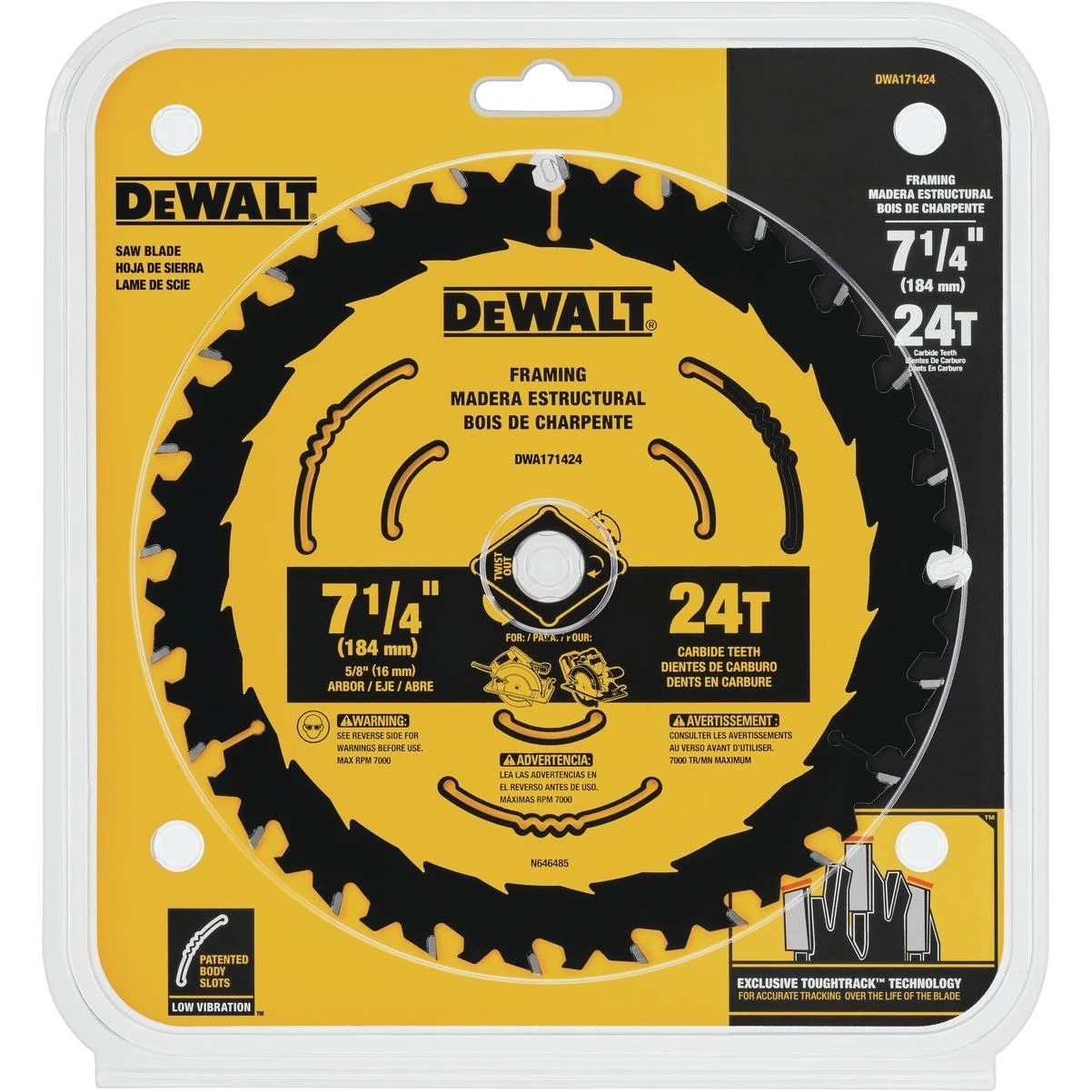 7-1/4 In. 24-tooth Circular Saw Blade