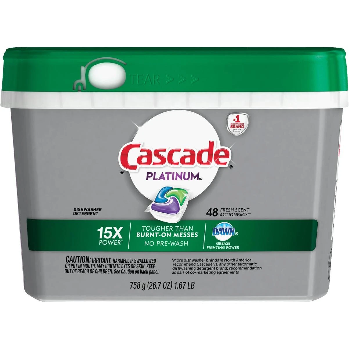 Platinum Action Pacs Fresh Dishwasher Detergent Tabs (40 Ct.)