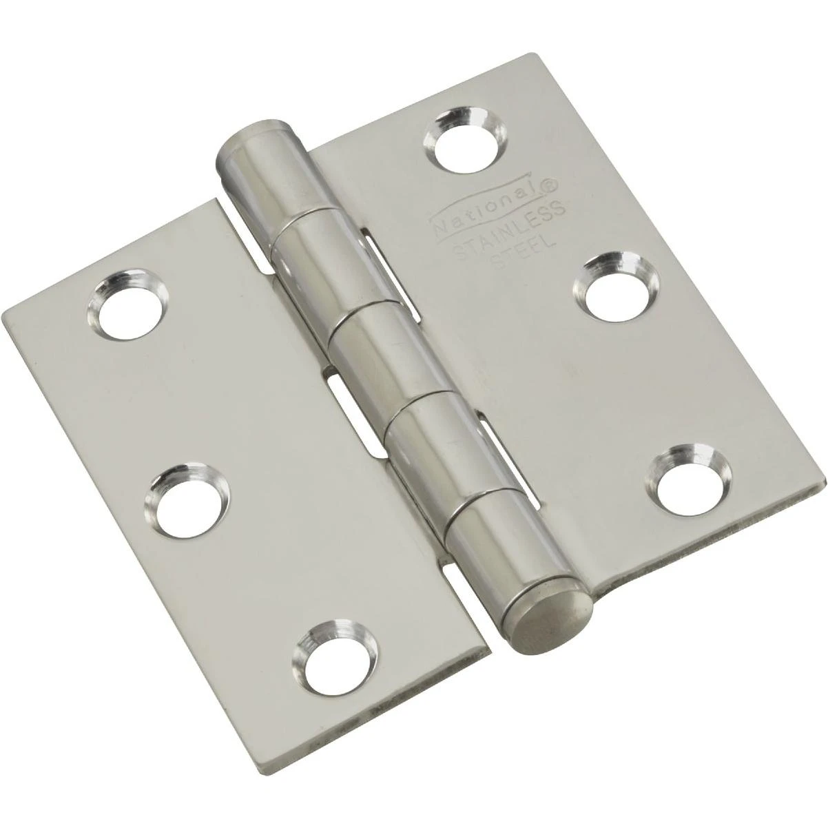 2-1/2 In. Square Stainless Steel Door Hinge, (2-pack)