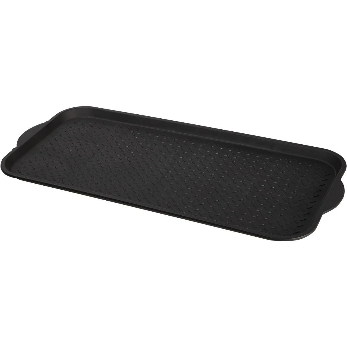Xl 18.9 In. X 39.3 In. Black Recycled Plastic Boot Tray