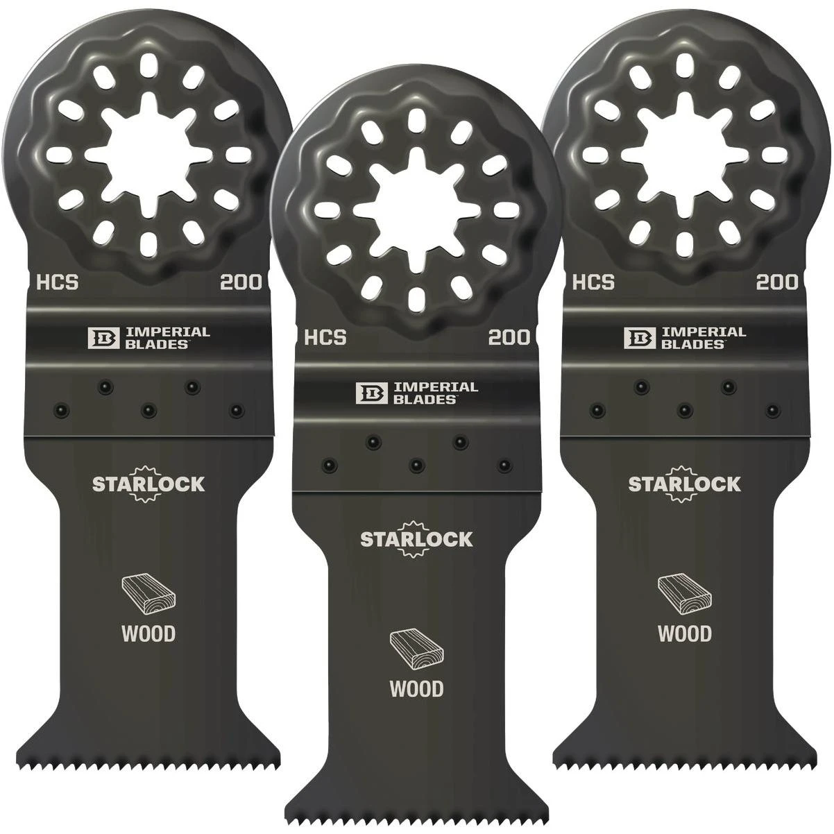 Starlock 1-3/8 In. 18 Tpi Fast Wood Oscillating Blade (3-pack)