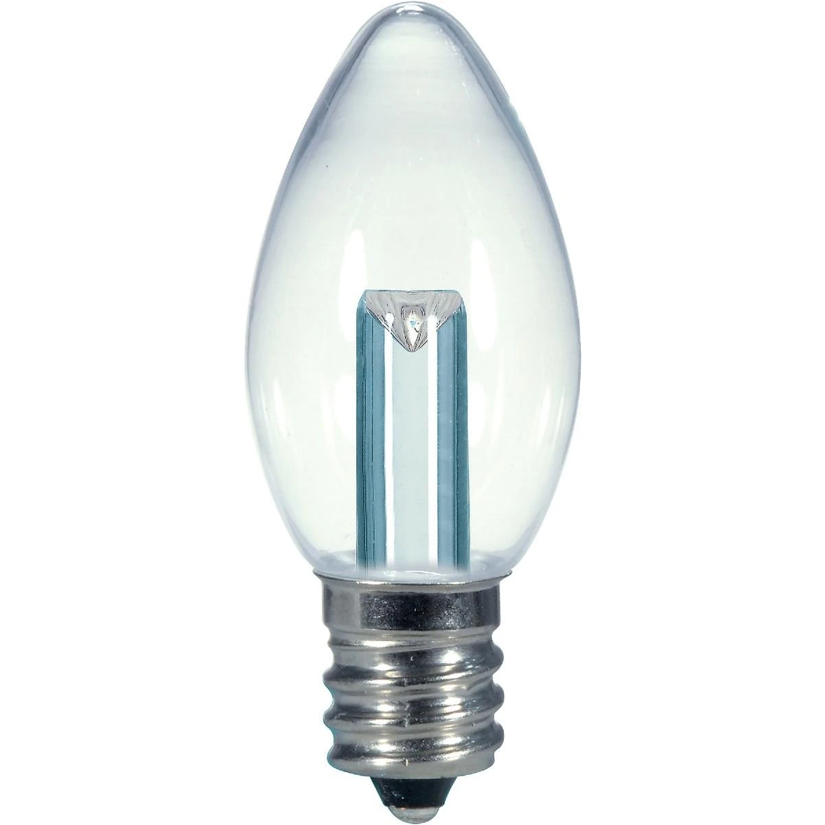 5w Equivalent Soft White Clear C7 Candelabra Base Led Decorative Light Bulb