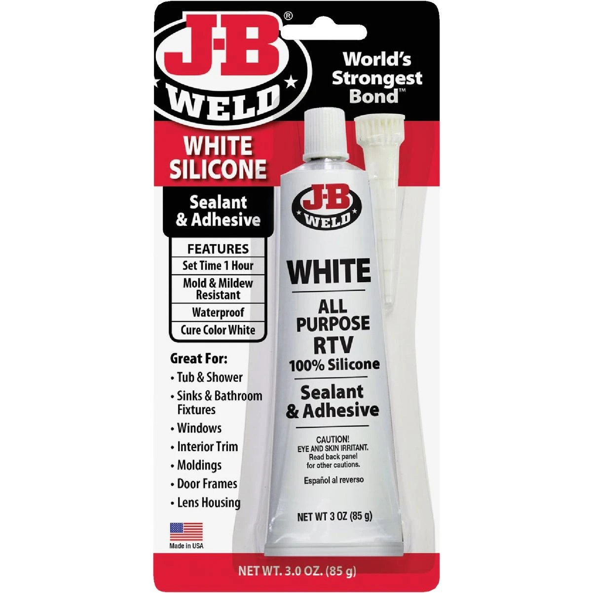 3 Oz. White All-purpose Rtv Silicone Sealant & Adhesive