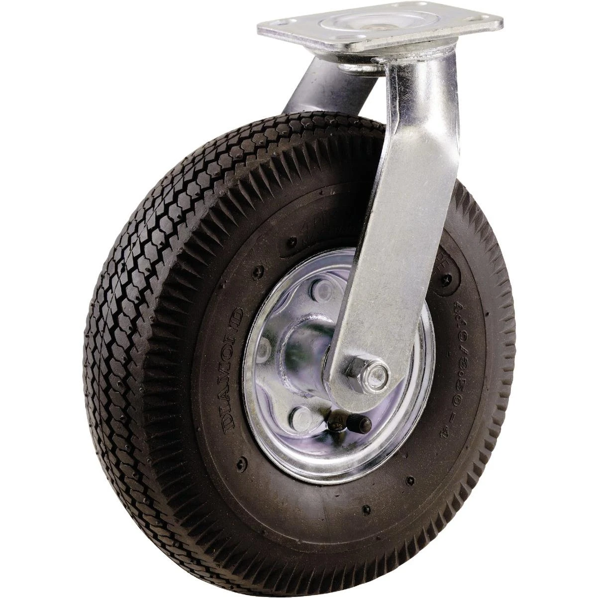 10 In. Pneumatic Heavy-duty Swivel Plate Caster