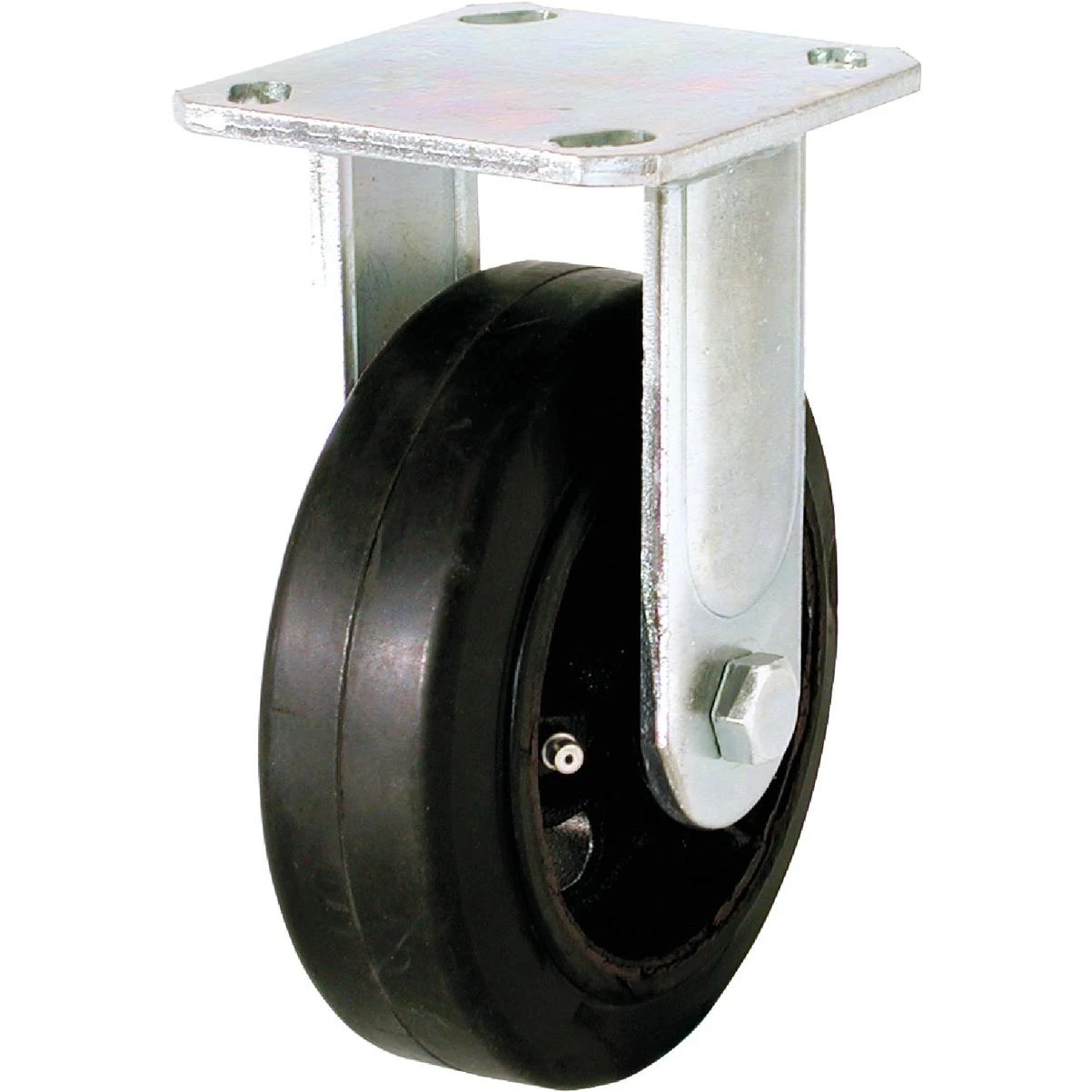 6 In. Heavy-duty Mold-on Rigid Plate Caster