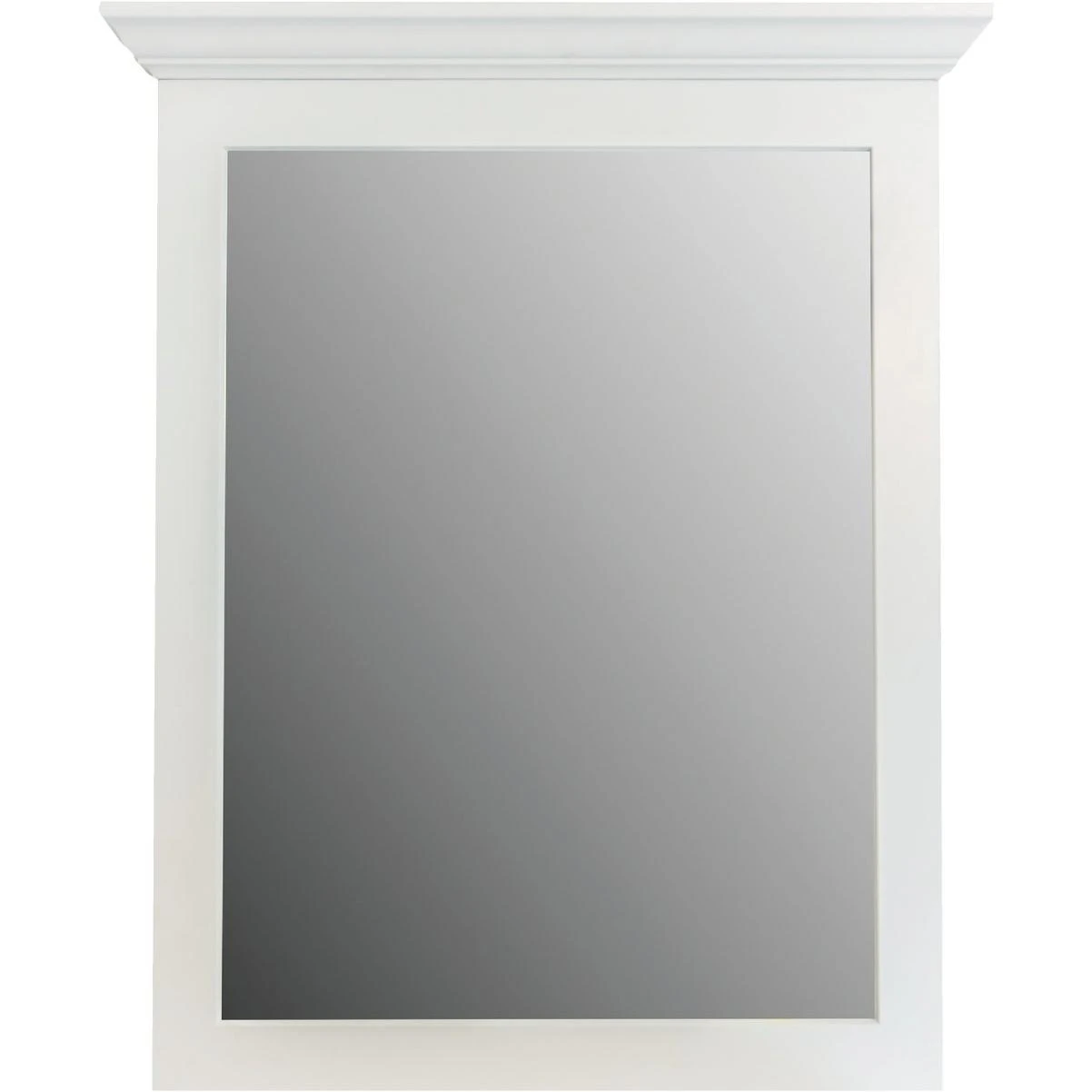Shaker Retreat White 30 In. W X 36 In. H Vanity Mirror