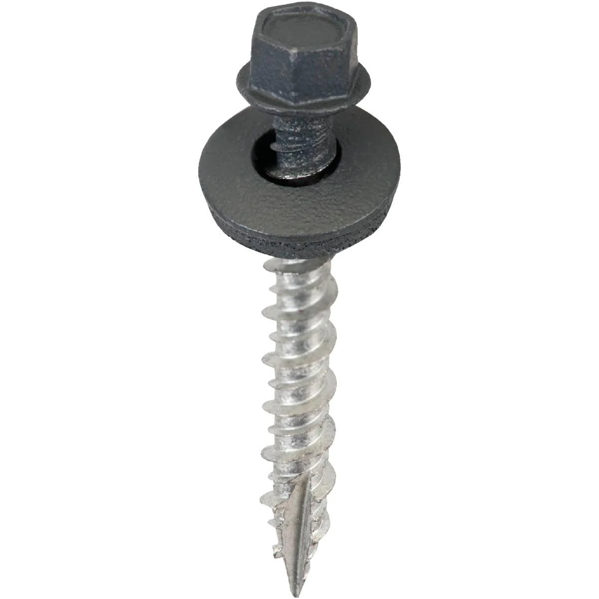 #9 X 1-1/2 In. Charcoal Gray Washered Metal To Wood Screw (250-count)