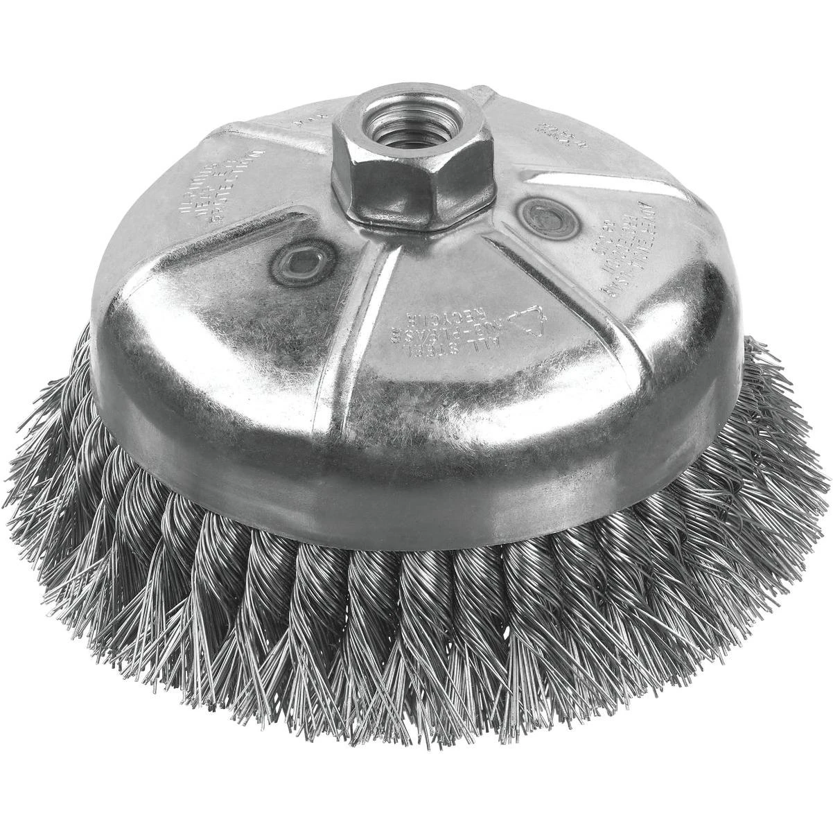 Extended Performance 4 In. Carbon Knot Angle Grinder Wire Brush