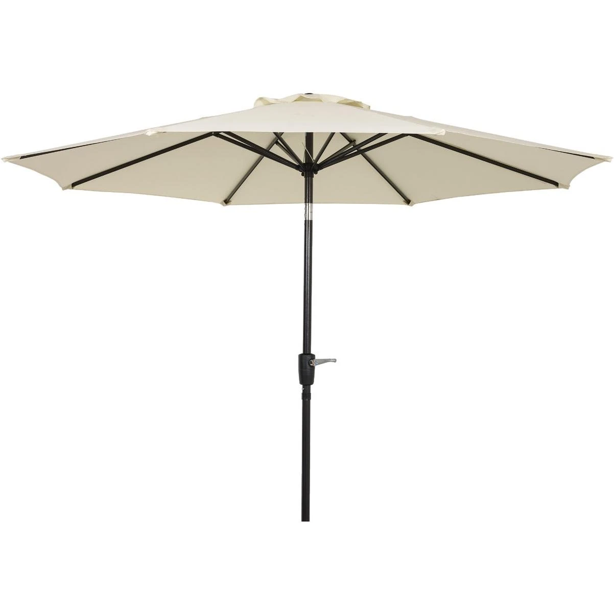 9 Ft. Aluminum Tilt/crank Cream Patio Umbrella