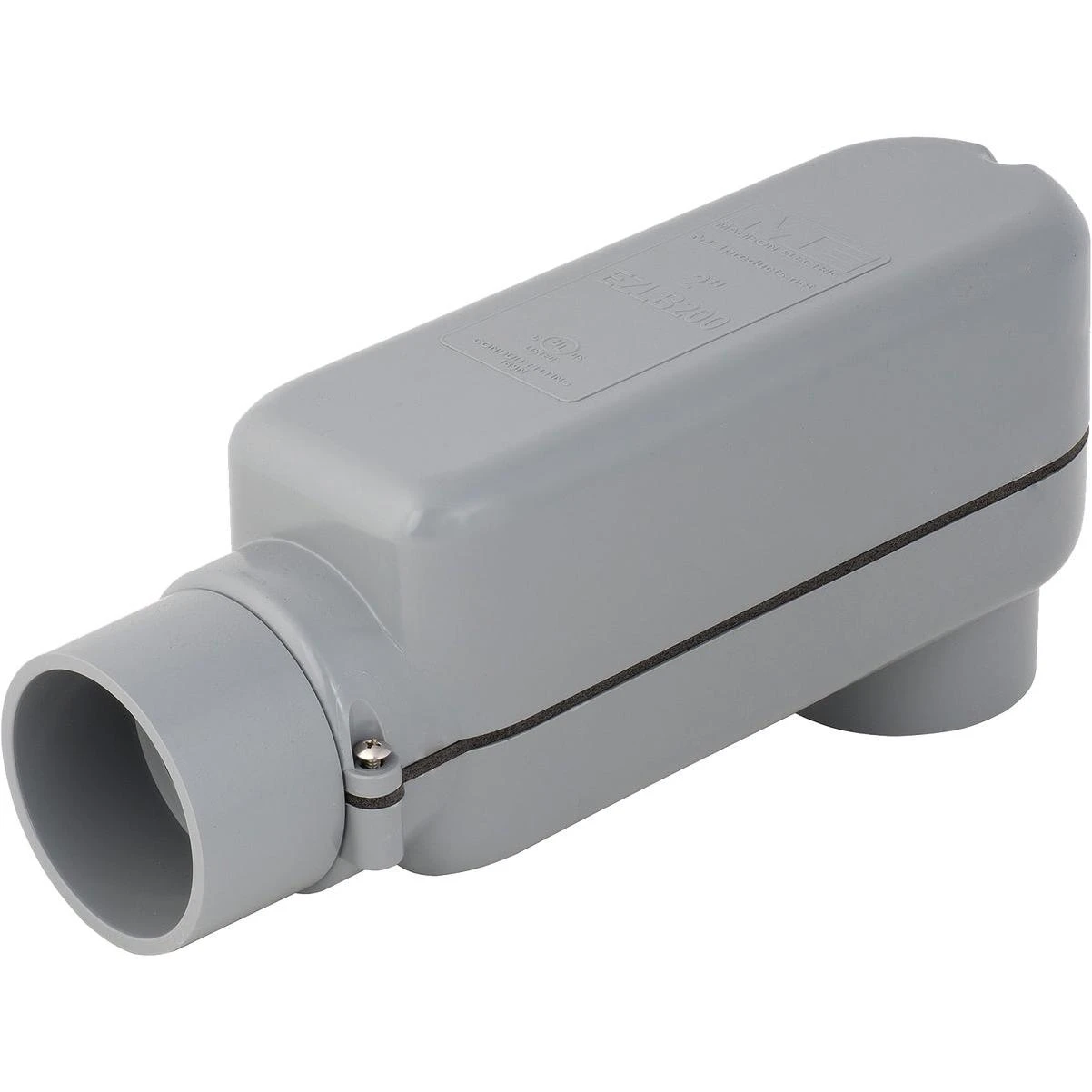 Ezlb 2 In. Gray Molded Pvc Service Entrance Conduit Body