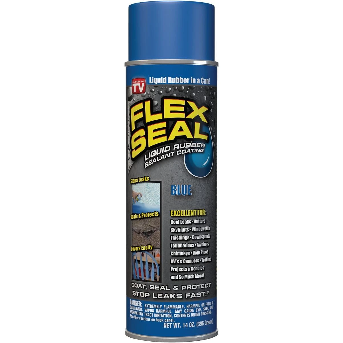 14 Oz. Spray Rubber Sealant, Blue