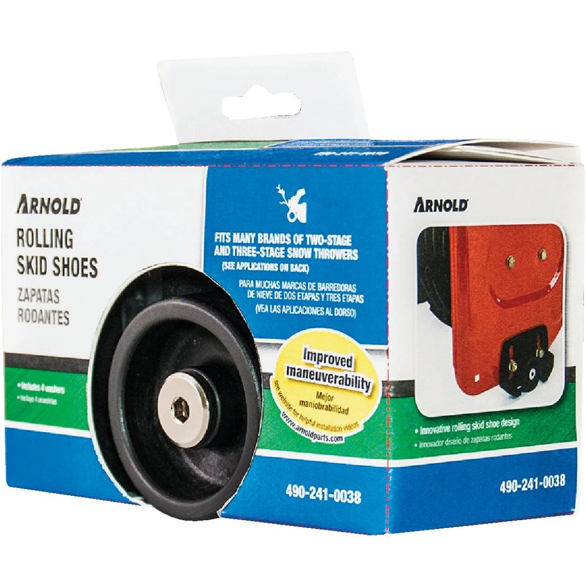 2 & 3-stage Poly Snow Blower Rolling Skid Shoe