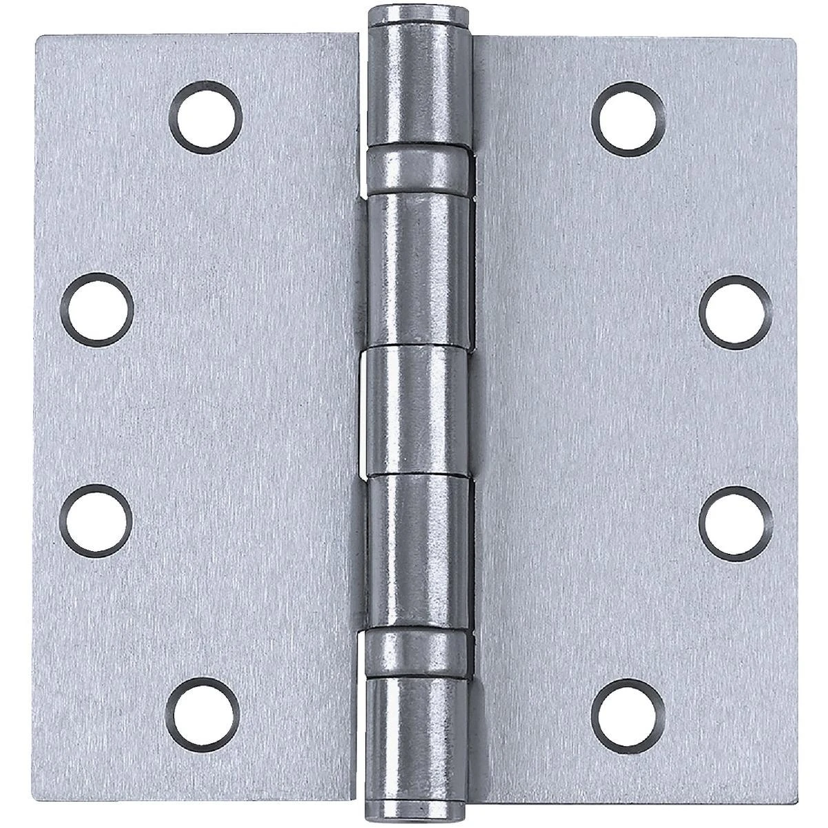 Commercial Stainless Steel 4-1/2 In. Square Ball Bearing Hinge With Removable Pin