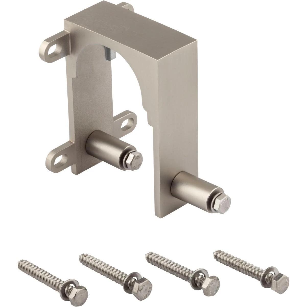 Satin Nickel Interior Barn Door Bypass Bracket