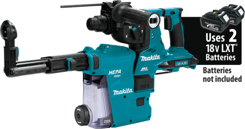 36V (18V X2) LXT™ Brushless 1-1/8" AVT™ Rotary Hammer, SDS-PLUS, w/ HEPA Dust Extractor, AFT™, AWS™ Capable, Tool Only, XRH10ZW