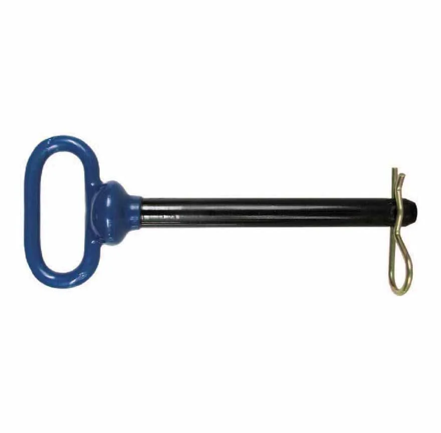 Blue Rubber Handled Grade 8 Hitch Pin 1-1/4″ x 8-1/2″