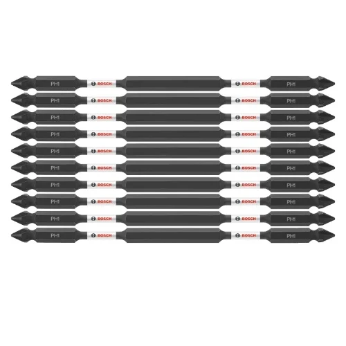 Bosch 6-in Impact Tough Double-Ended Bits, P1, 10 Pack