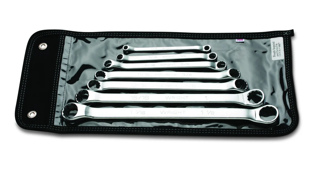 Box Wrench 7 Piece Set – 12 Point Modified Offset Satin 5/16″ – 1-1/8″
