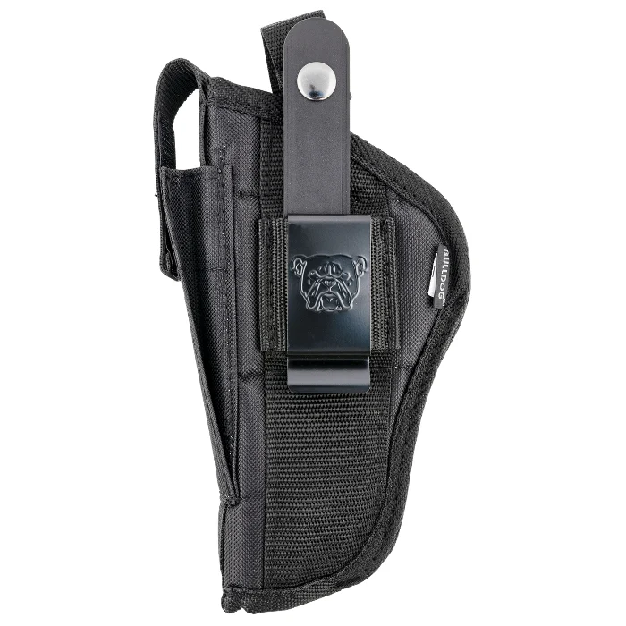 Bulldog Cases Belt Clip Holster Right Hand Most Large Frame Semi Autos 4″ – 4 1/2″ Nylon Black Large