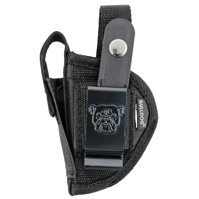 Bulldog Cases Belt Clip Holster Right Hand Most Standard Semi Autos Nylon Black