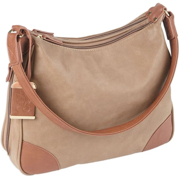 Bulldog Cases HoboPurse with Holster Ambidextrous Most Small Pistols & Revolvers Leather Tan Medium