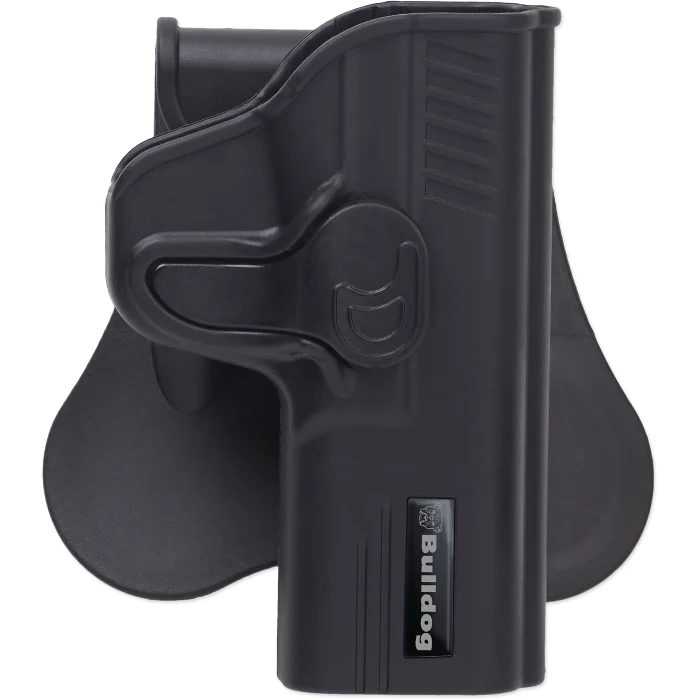 Bulldog Cases Rapid Release Paddle Holster Right Hand Fits Standard 1911 Pistol Up To 5″ Barrel Polymer Black