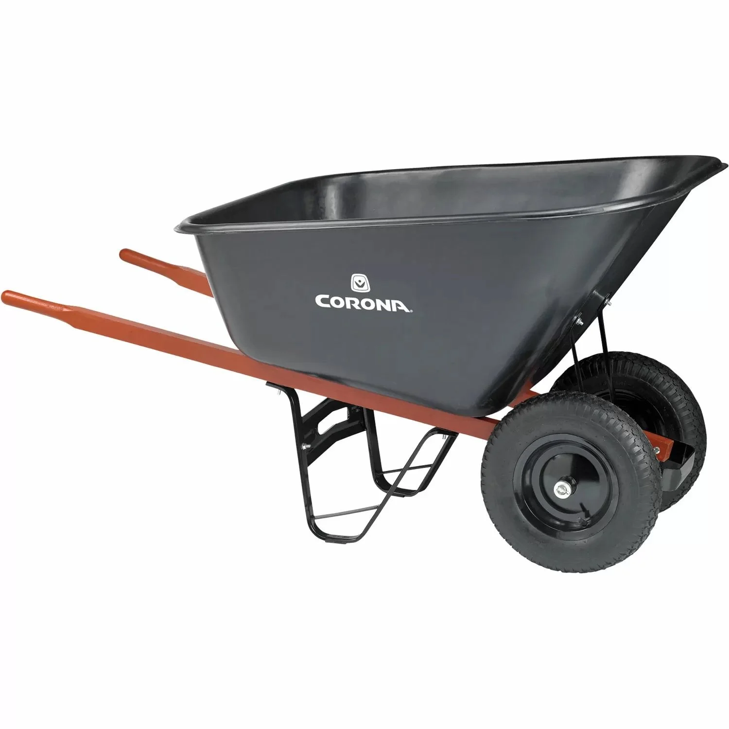 Corona 10 Cu. Ft. Poly Wheelbarrow with Dual Wheels